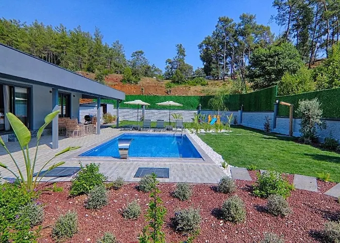 别墅 Luxury Detached With Large Garden And Private Pool In Goecek Inlice 费特希耶